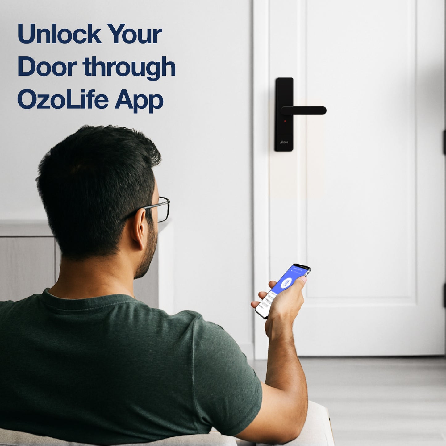 Ozone Morphy Life Lite 6 Wi-Fi Smart Door Lock with 4-way access | Door Thickness: 30-50 mm