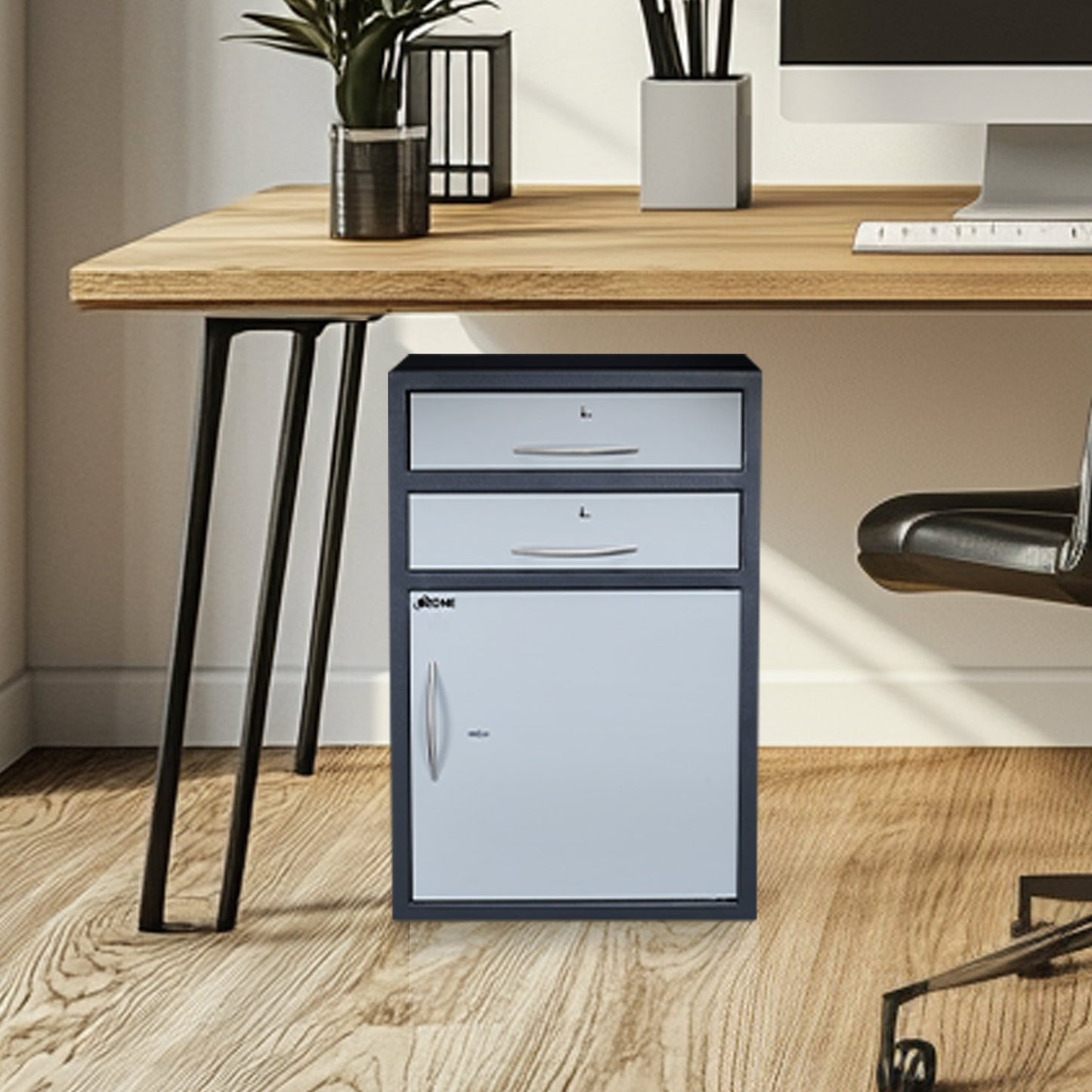 Ozone 92 Litres Manual Safe Locker for Home & Office – Manual Lock, 1-Way Unlocking (Manual Key), Size: 700H x 460W x 460D mm, Weight: 45kg, 2-Year Warranty - Ozone Group