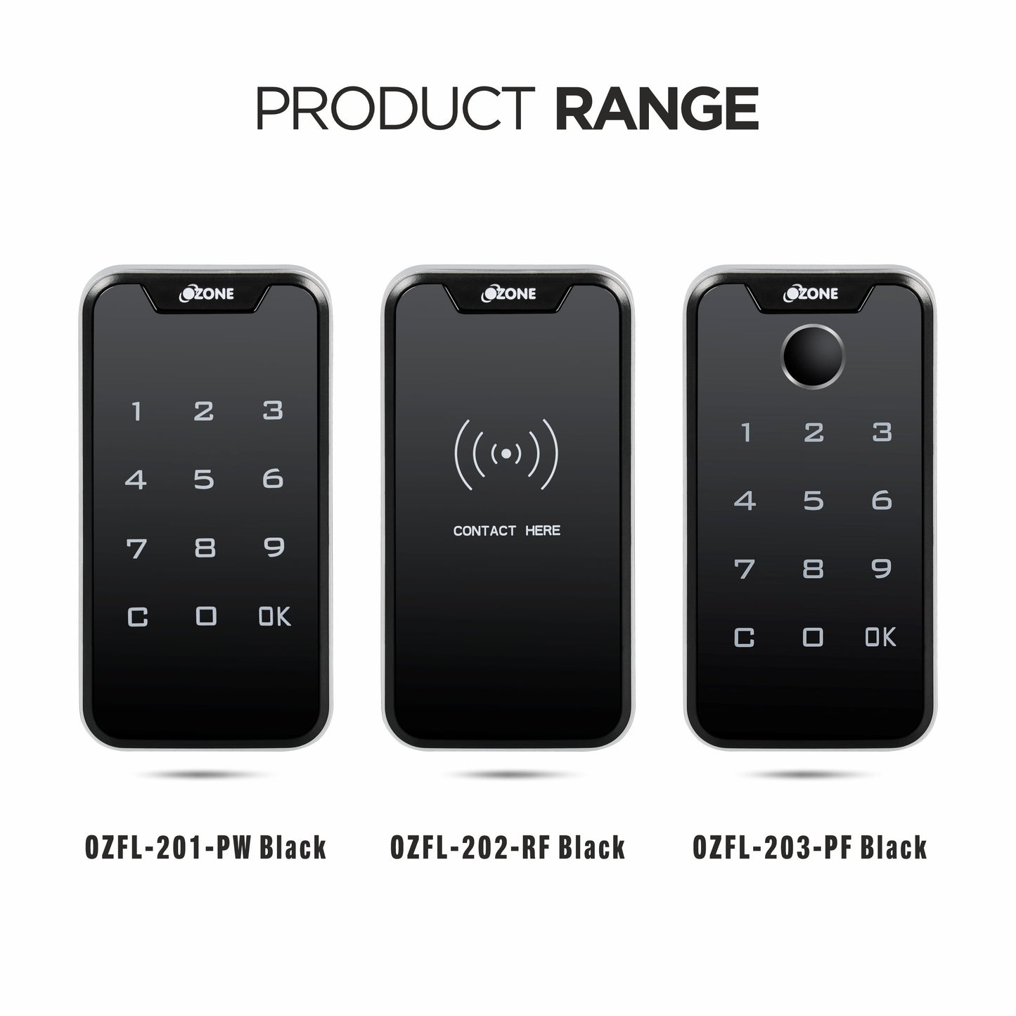 Ozone Smart Furniture Lock with 3-way Access | For Wooden & Metal Cabinets & Drawers - Ozone Group