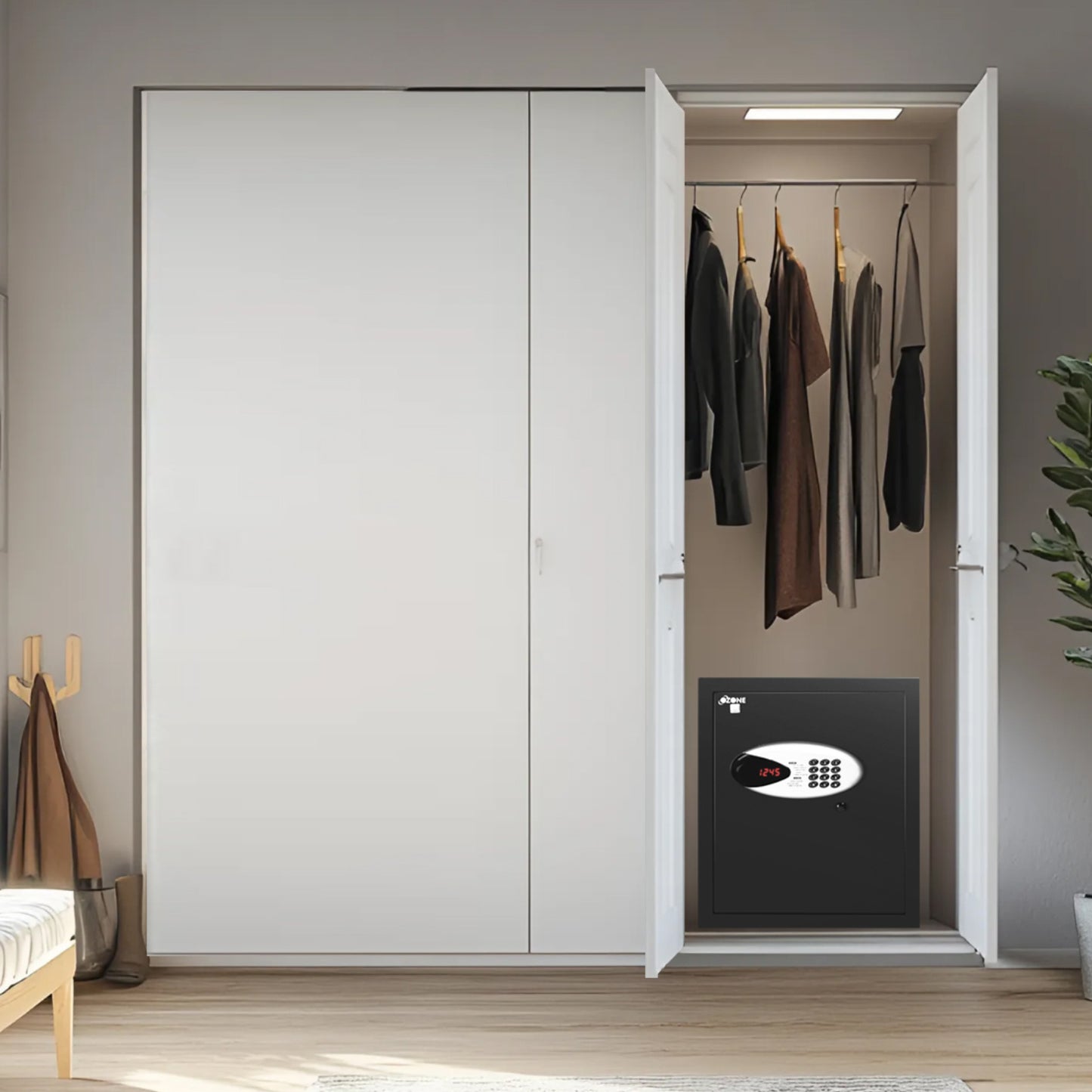 Ozone 40 Litres Digital Safe Locker for Home & Office – Digital Lock, 1-Way Unlocking (Password), Size: 420H x 350W x 360D mm, Weight: 20kg, 2-Year Warranty - Ozone Group