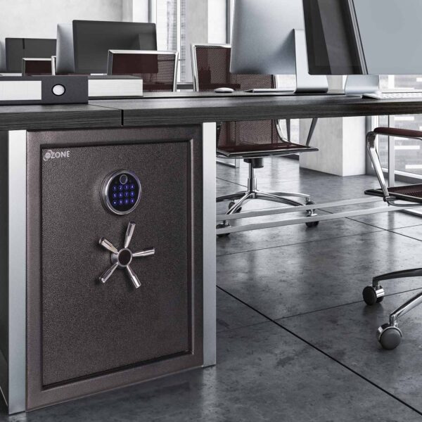 Ozone 78 Litres Anti-burglary Safe Locker for Factories & Warehouses – Fingerprint Lock, 3-in-1 Unlocking (OzoLife App, Fingerprint & Password), Size: 555H x 460W x 360D mm, Weight: 64.34kg, 2-Year Warranty - Ozone Group