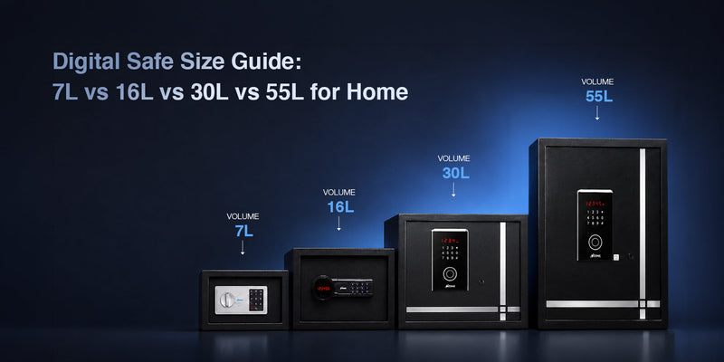 Digital Safe Size Guide: 7L vs 16L vs 30L vs 55L for Home