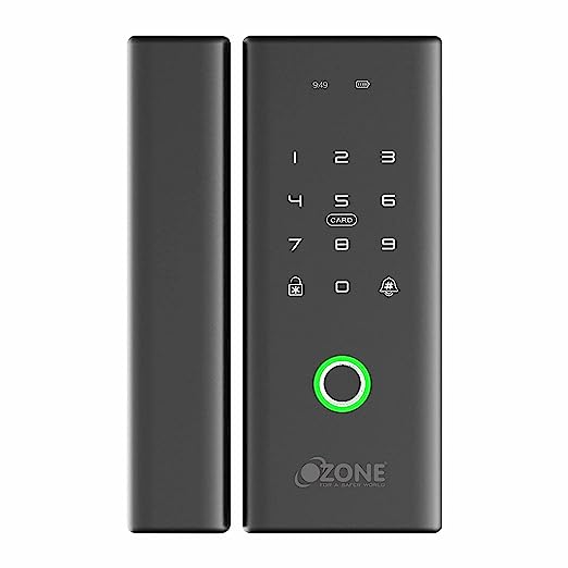 Ozone OZ-FGL-Life WD, RFID and Fingerprint Wooden Door Lock with Remote and Mobile Application, Smart Freeze (For Wooden Door Lock)