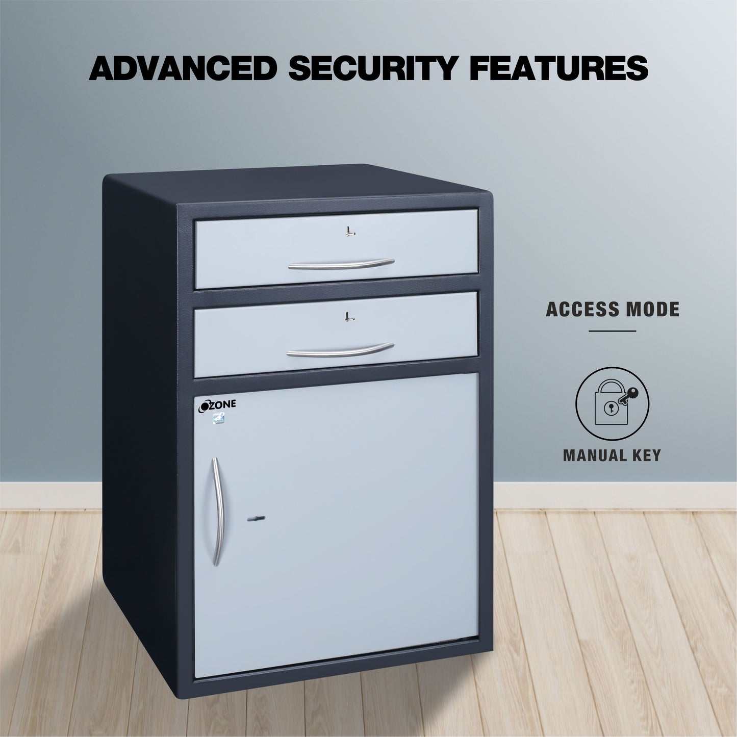 Ozone Multi-purpose Safe for Retail Spaces | High-security Mechanical Key (92 Ltrs.)