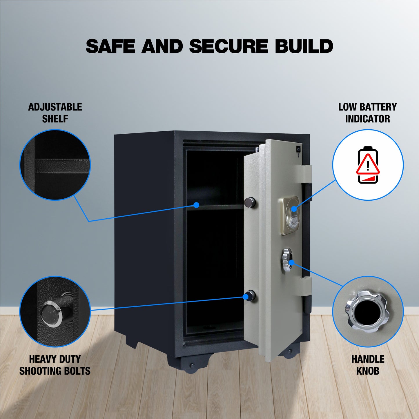 Ozone Fire Warrior- 55 | Fire-resistant Safe | 40 Litres