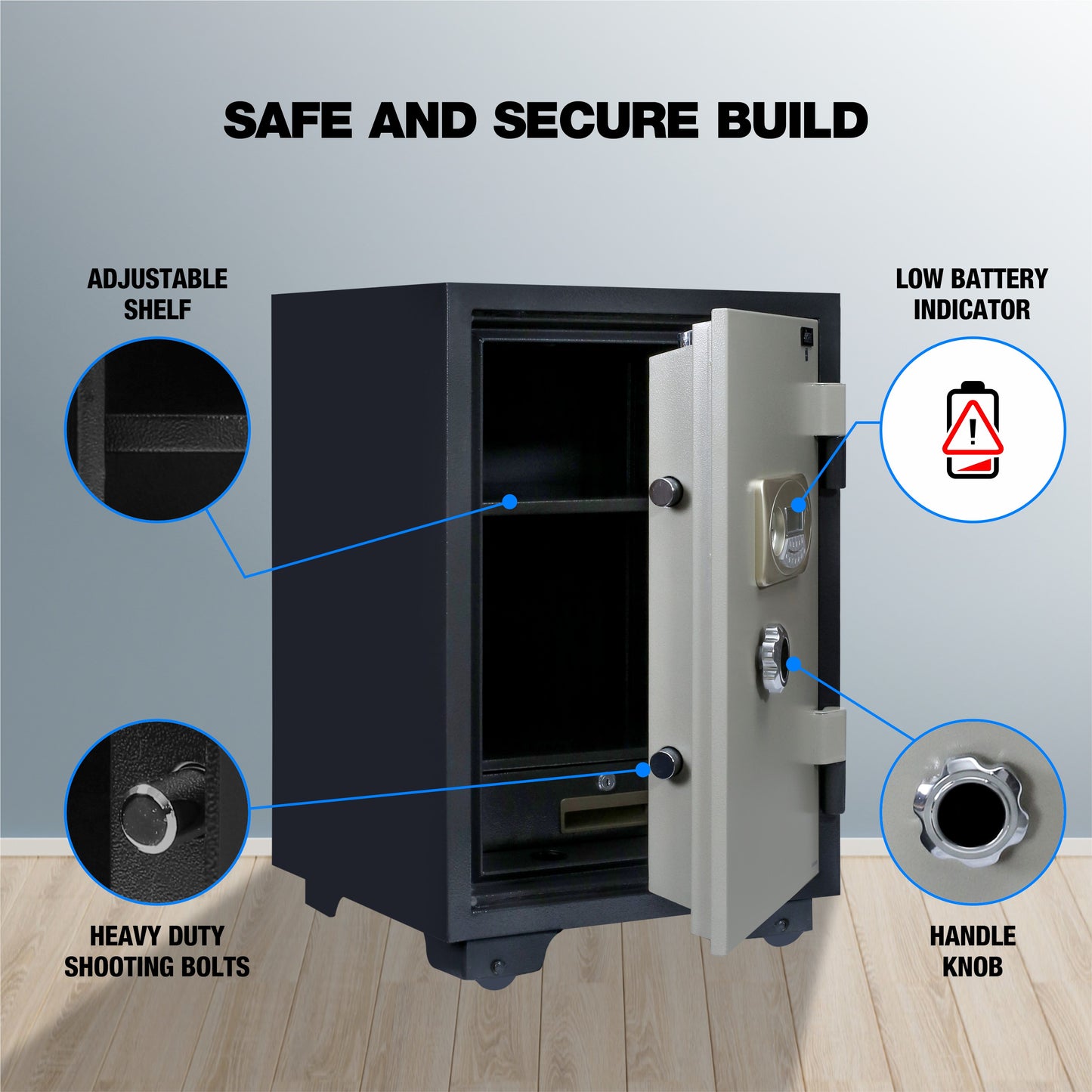 Ozone Fire Warrior- 77 | Fire-resistant Safe | 67 Litres