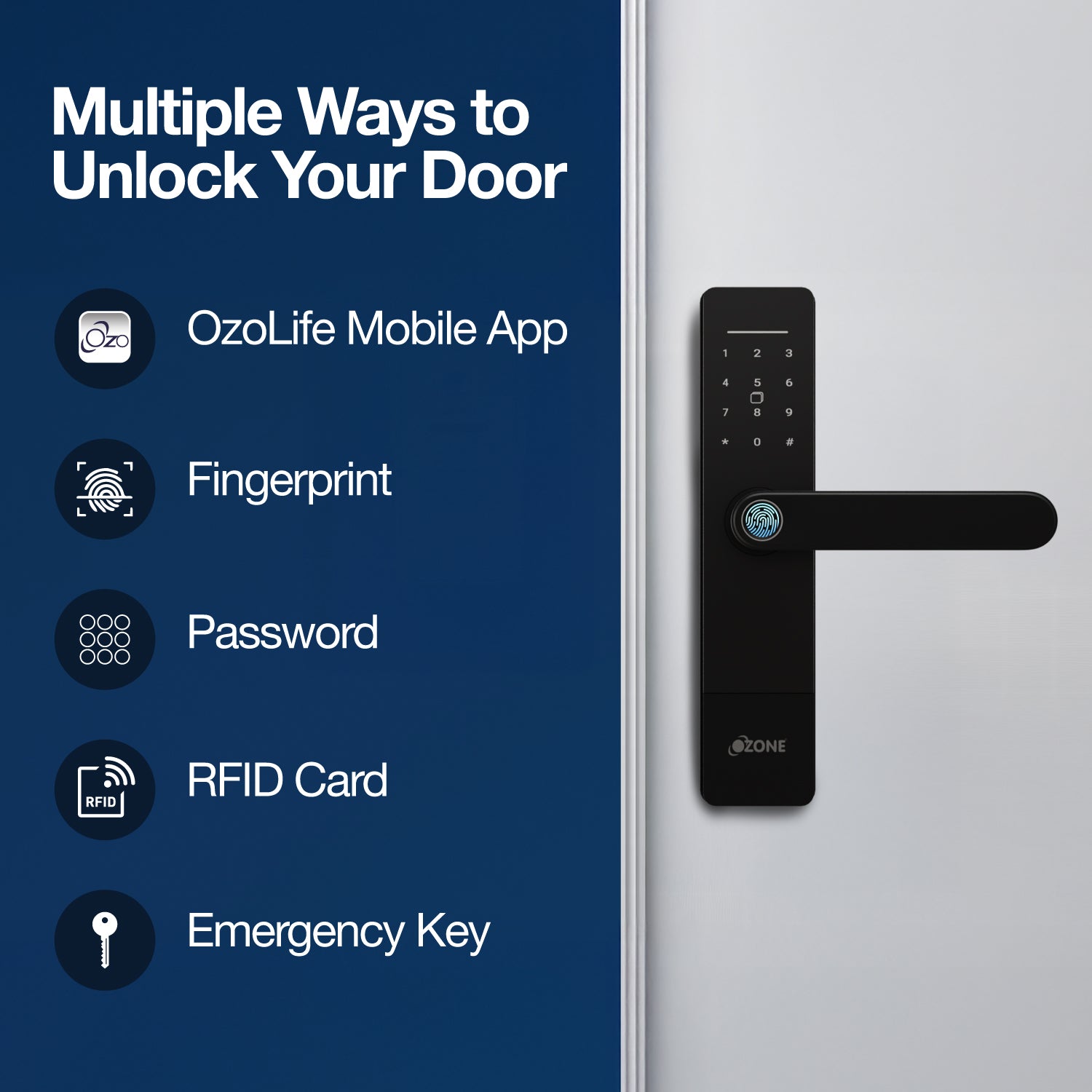 Ozone Morphy Life Lite 6 Wi-Fi Smart Door Lock