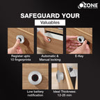 Ozone 55-F Smart Furniture Lock with Fingerprint Access for Wooden Cabinets, Wardrobes & Drawers - Ozone Group