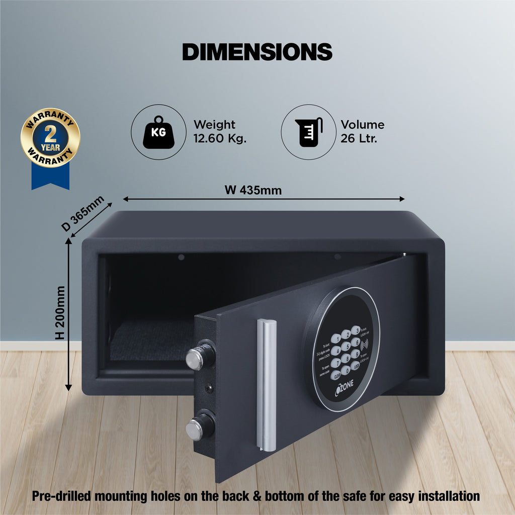 Ozone Jade | Digital Safe | 26 Litres image 5