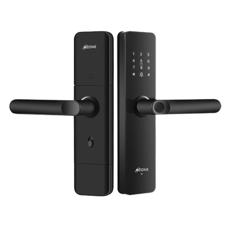 Ozone Safilo Bio-Z,  and Bio Z+, Digital Locker for Home, 16 Liter, User PIN Code Access, Fingerprint Lock, Black and Silver Textured