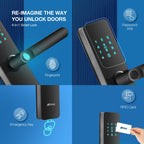 Ozone Morphy Lite Smart Door Lock with 3-way access | Door Thickness: 35-80 mm - Ozone Group