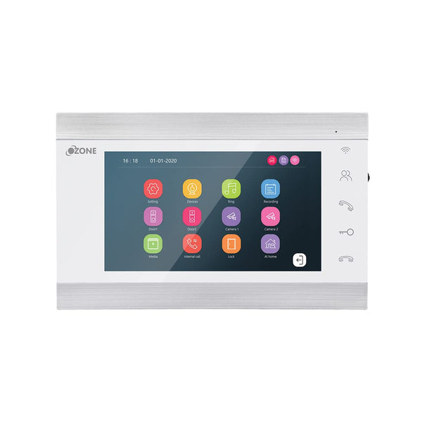 Ozone Video Door Phone Combo | High-resolution Display with 2.8 mm Lens and Motion Detection with 2-way Communication - Ozone Group