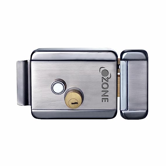 Ozone Electronic Rim Lock for Inside Opening Doors | Stainless Steel Brass Double Cylinder Door Lock (Left and Right Hand Side)