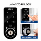 Ozone 301 Vertical Smart Furniture Lock with Password & Key Access | For Wooden/Metal Cabinets & Wardrobes - Ozone Group