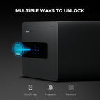 Ozone 30 Litres Wi-Fi Safe Locker for Home & Office – Fingerprint Lock, 3-in-1 Unlocking (OzoLife App, Fingerprint & Password), Size: 300H x 380W x 300D mm, Weight: 13kg, 2-Year Warranty - Ozone Group