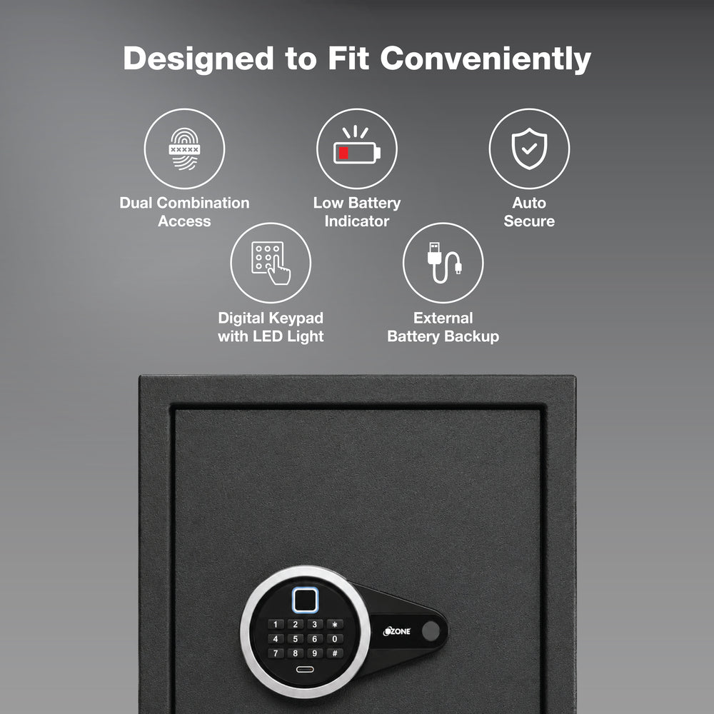 Ozone Amaze FP-50 | Fingerprint Safe | 50 Litres