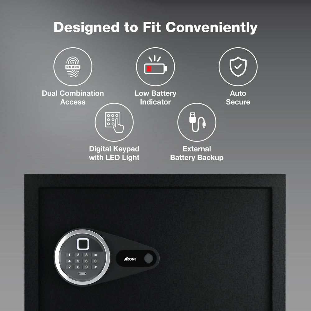 Ozone Amaze FP-30 | Fingerprint Safe | 30 Litres