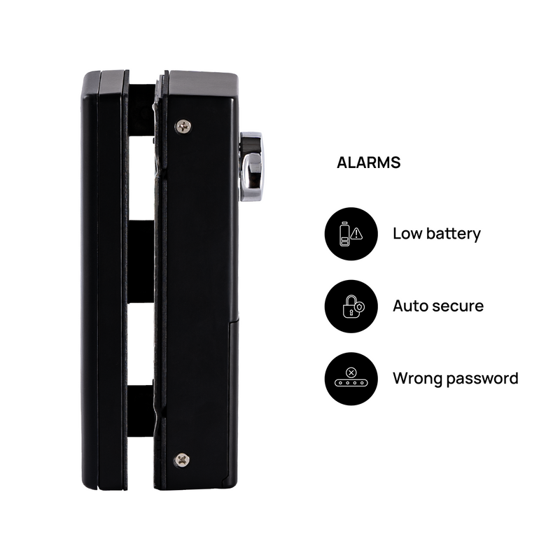 Ozone OZ-FGL-Life G2W, RFID Fingerprint Glass Door Lock with Remote and Mobile Application, For Glass To Wall Door Lock