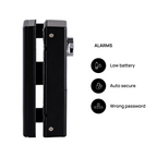 Ozone Wi-Fi Glass Door Lock with 3-way access | Door Thickness: 10-12 mm (Glass-to-Wall) - Ozone Group