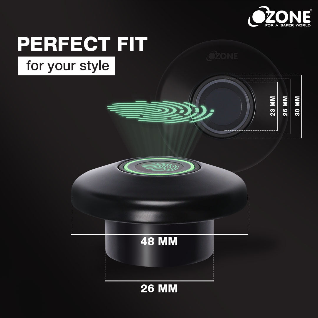 Ozone 55-F Smart Furniture Lock with Fingerprint Access for Wooden Cabinets, Wardrobes & Drawers - Ozone Group
