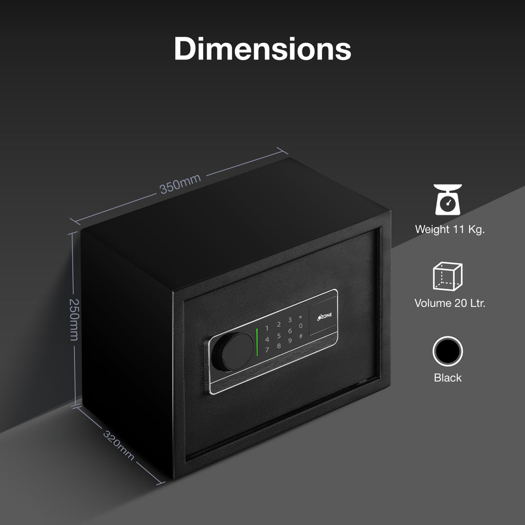 Ozone Castle 20 | Digital Safe | 20 Litres