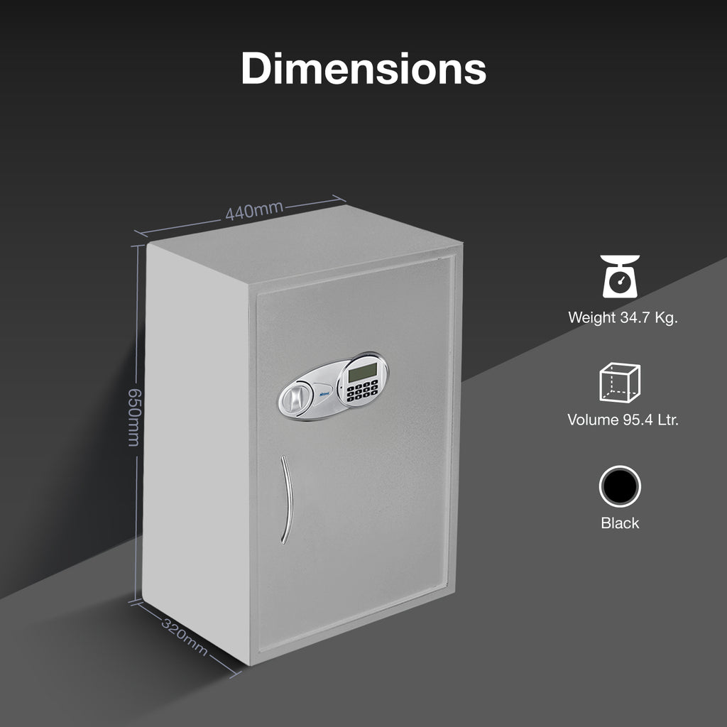 Ozone Eco-BB-77 | Digital Safe | 95.4 Litres (Grey)