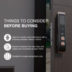 Ozone 3D Facial Recognition Smart Door Lock with 5-way access | Door Thickness: 45-120 mm - Ozone Group