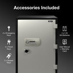 Ozone 145 Litres Fire-resistant Safe Locker for Factories & Warehouses – Digital Lock, 1-Way Unlocking (Password), Size: 985H x 600W x 570D mm, Weight: 220kg, 2-Year Warranty - Ozone Group