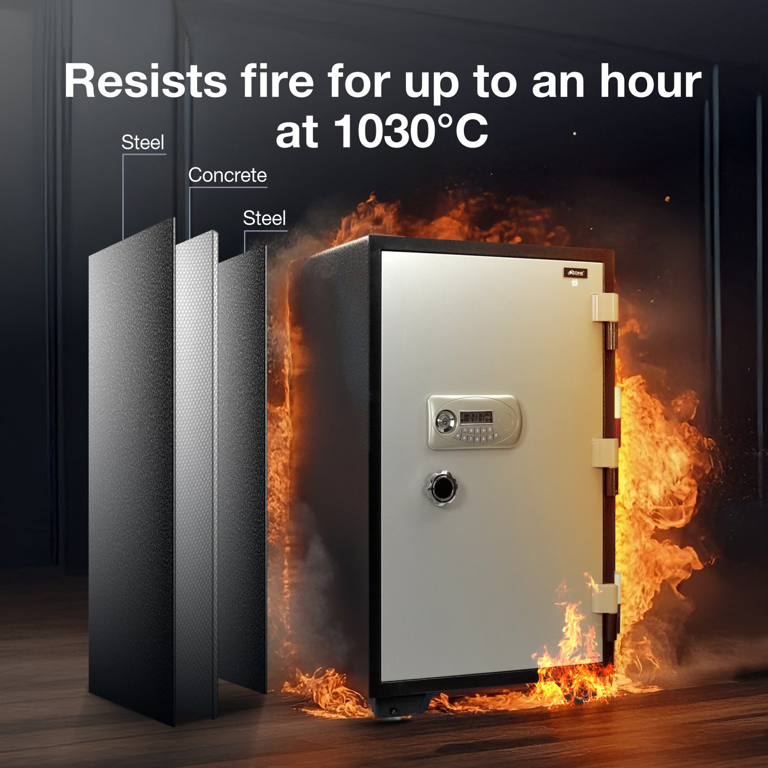 Ozone Fire Warrior 99 N | Fire-resistant Notify Safe | 145 Litres