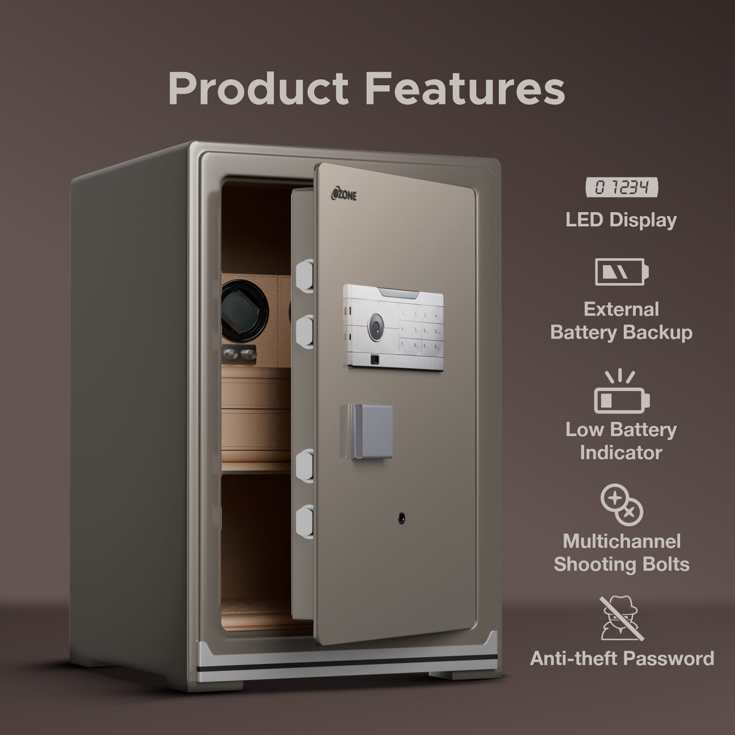 Ozone Hawk 90 | Luxury Jewellery Safe | 90 Litres