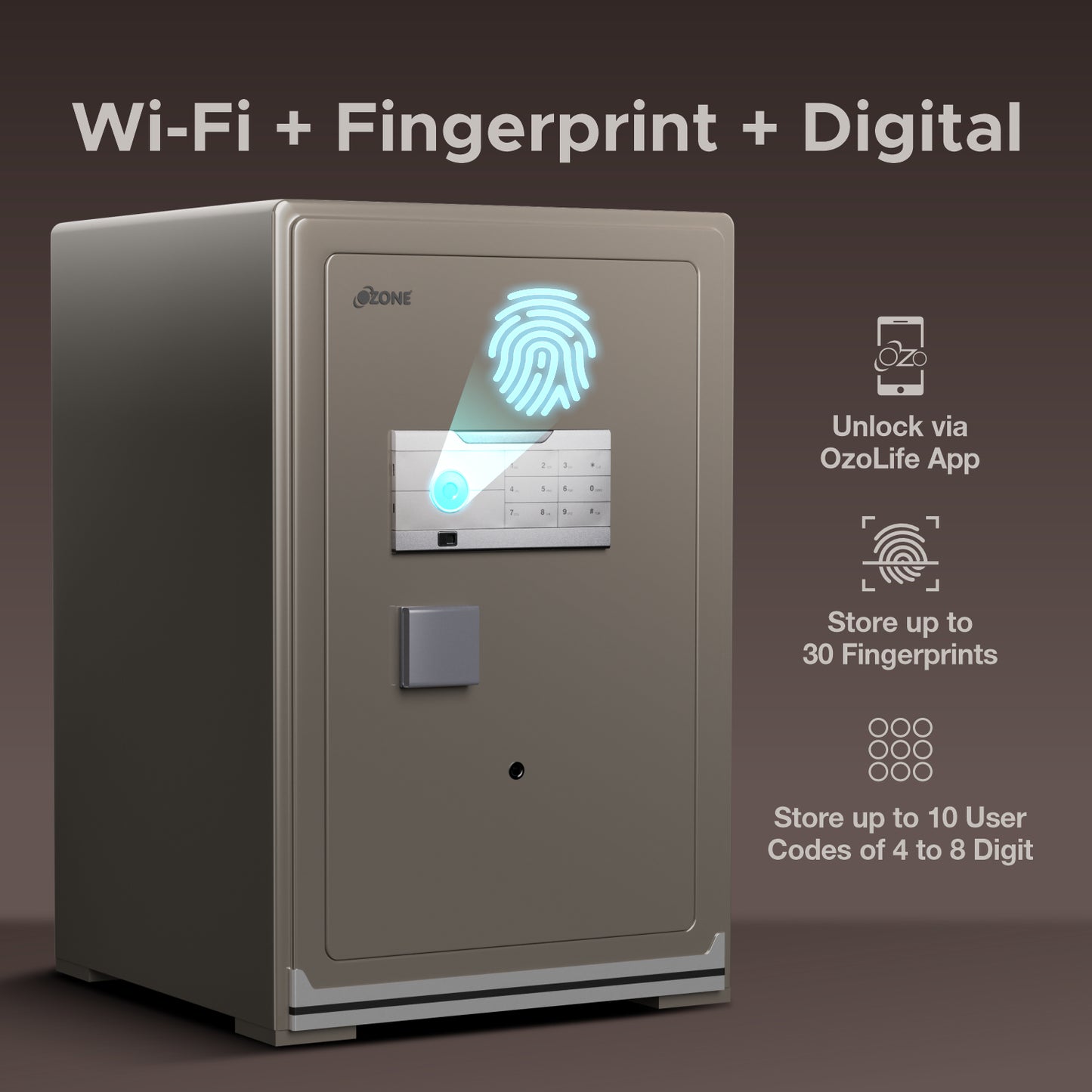 Ozone Hawk 90 | Luxury Jewellery Safe | 90 Litres