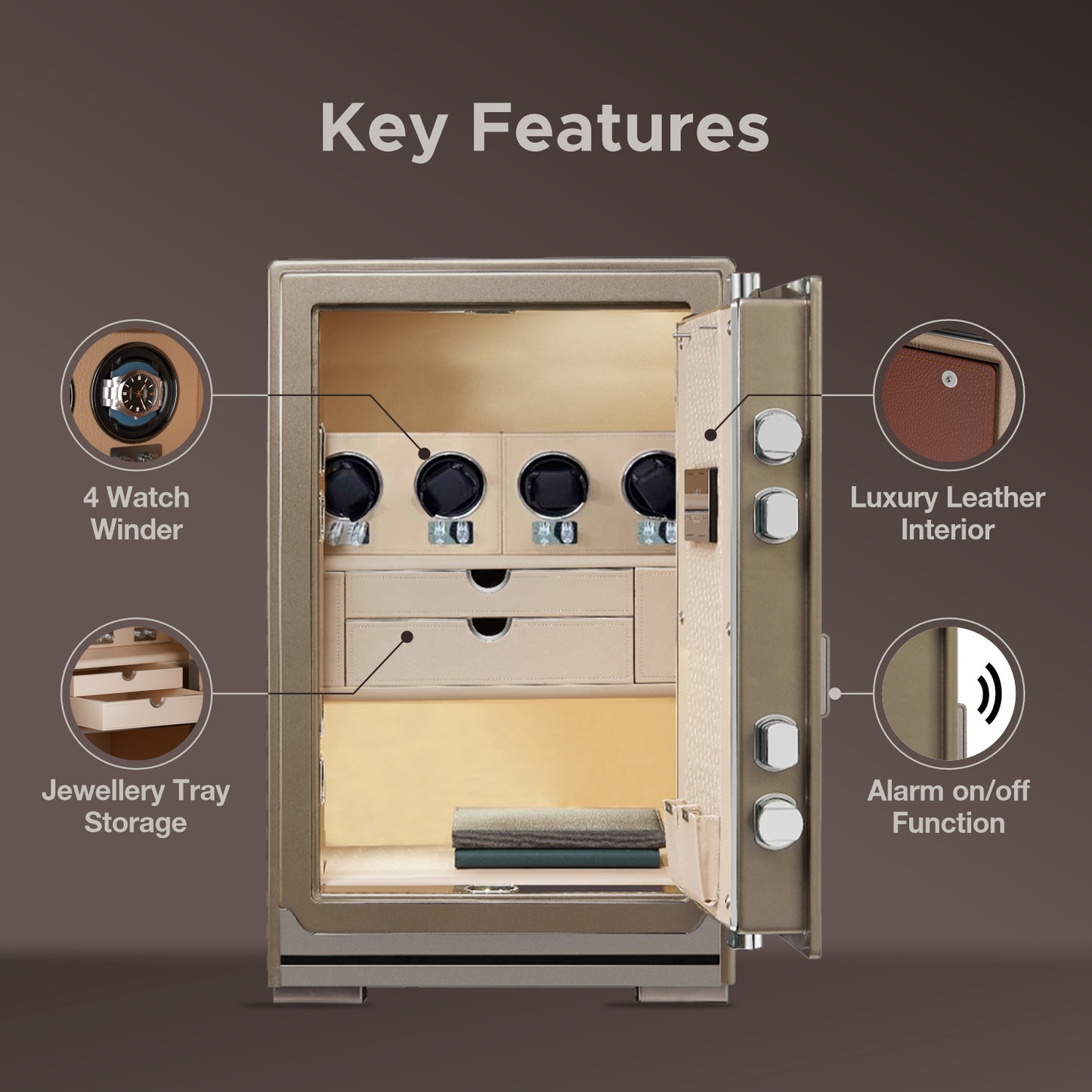 Ozone Hawk 90 | Luxury Jewellery Safe | 90 Litres