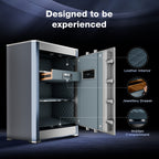 Exclusive Luxury Safe Locker for Home & Office – Fingerprint Lock, 3-in-1 Unlocking (OzoLife App, Fingerprint & Password), 2-Year Warranty