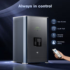 Exclusive Luxury Safe Locker for Home & Office – Fingerprint Lock, 3-in-1 Unlocking (OzoLife App, Fingerprint & Password), 2-Year Warranty