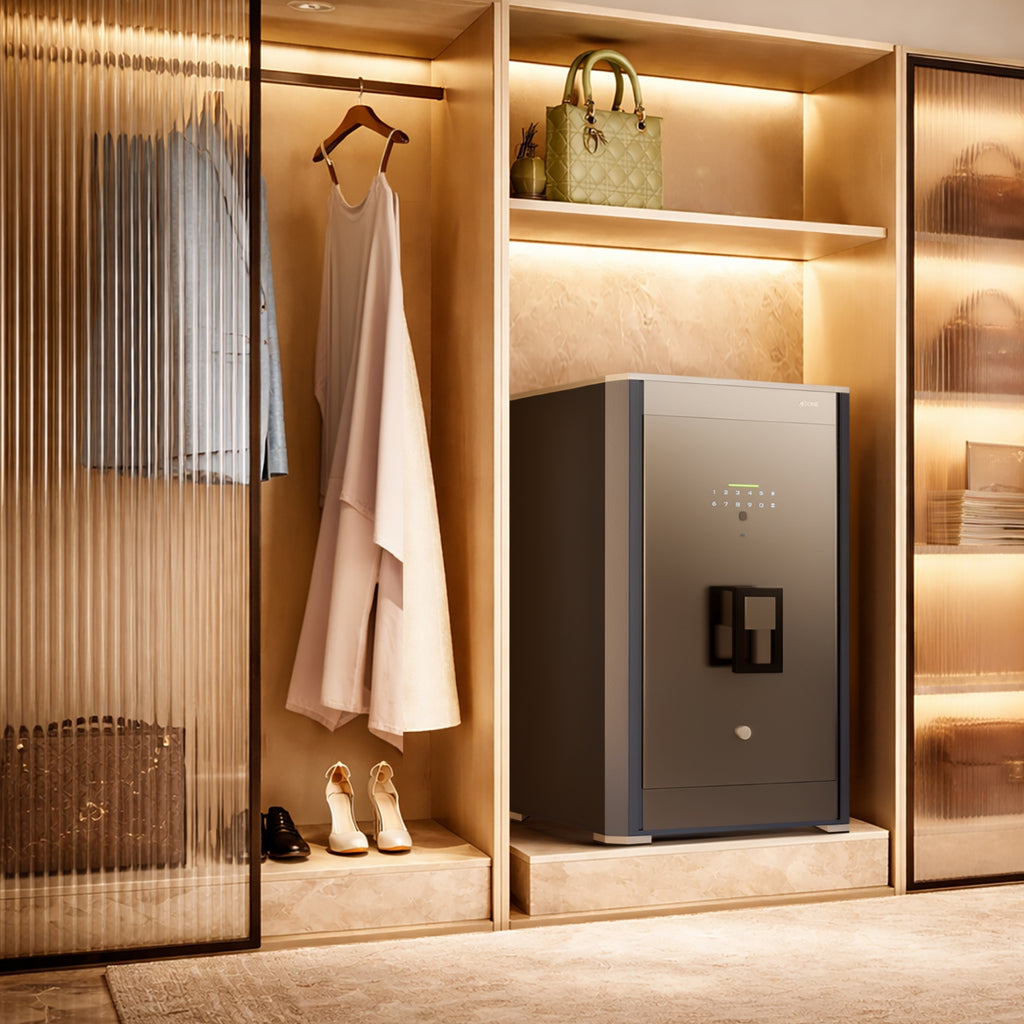 Exclusive Luxury Safe Locker for Home & Office – Fingerprint Lock, 3-in-1 Unlocking (OzoLife App, Fingerprint & Password), 2-Year Warranty