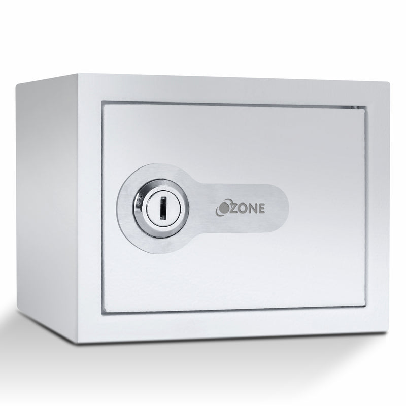 Ozone Money Bank, 2 Litre, Safety Solutions Manual Key Small Locker Safe - Blue and White