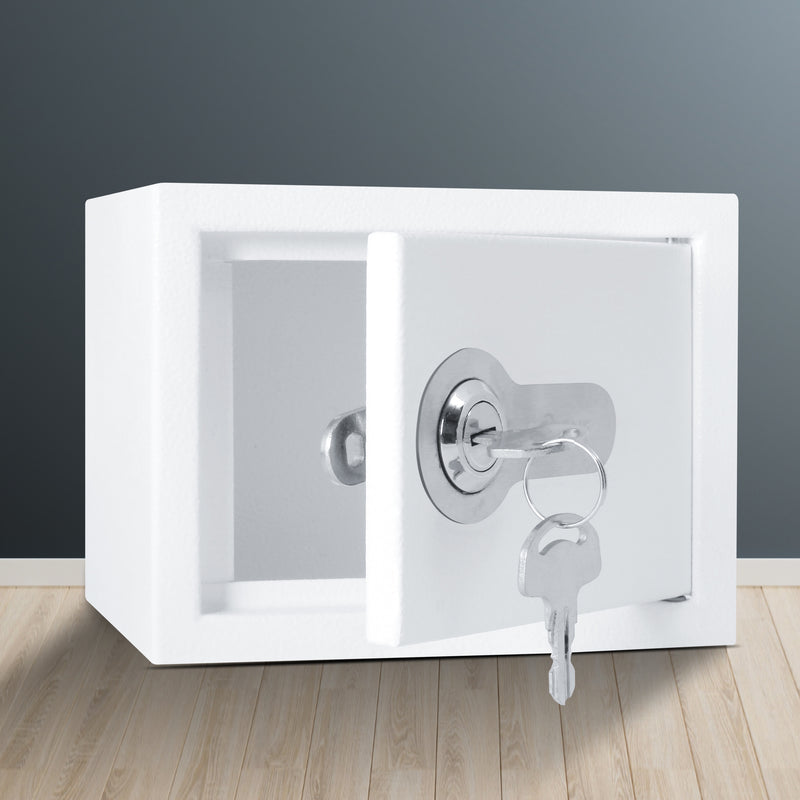 Ozone Money Bank, 2 Litre, Safety Solutions Manual Key Small Locker Safe - Blue and White