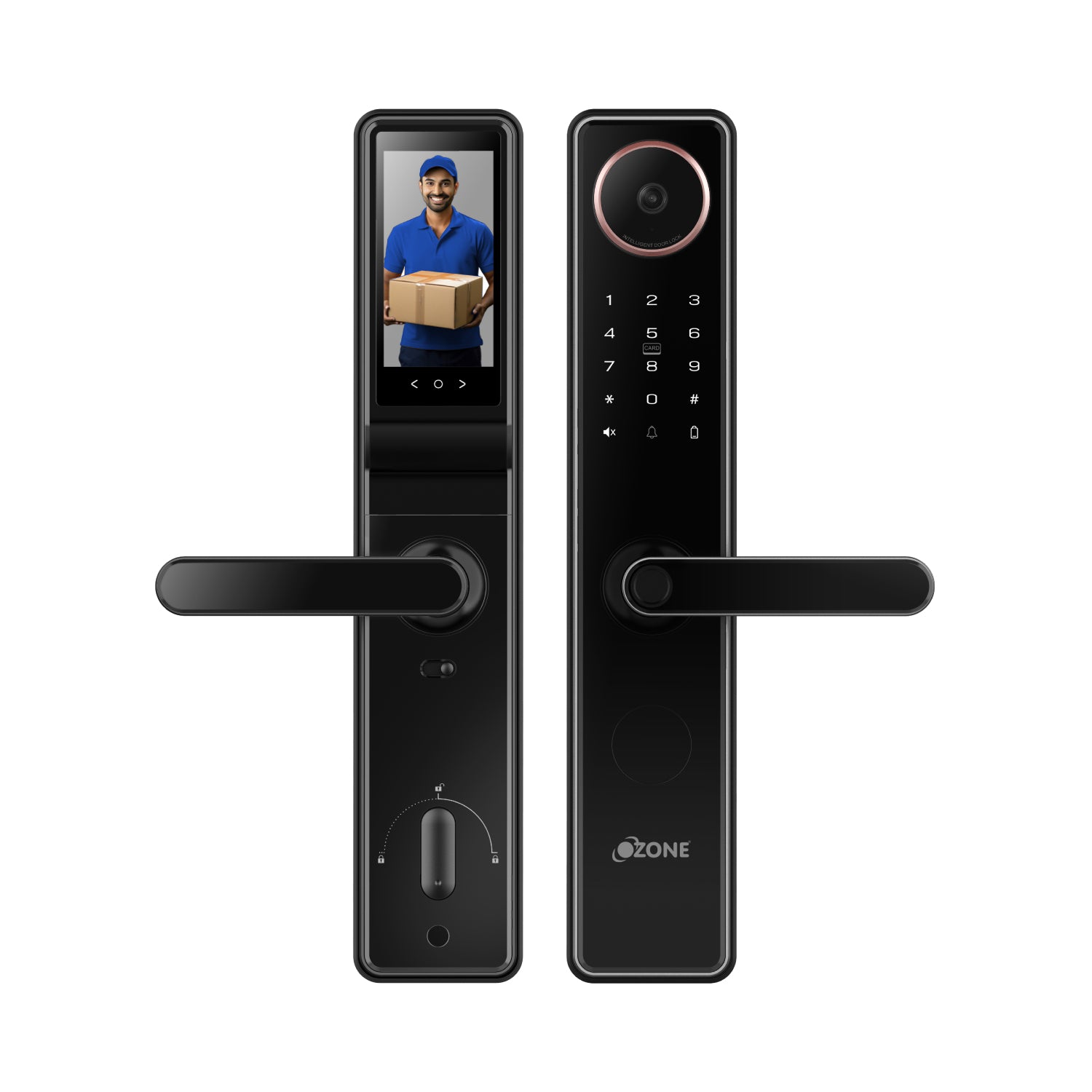 Morphy NXT-i Wi-Fi Smart Door Lock with Integrated HD Video Camera with 4-way access | Door Thickness: 30-65 mm - Ozone Group