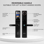 Morphy NXT-i Wi-Fi Smart Door Lock with Integrated HD Video Camera with 4-way access | Door Thickness: 30-65 mm - Ozone Group