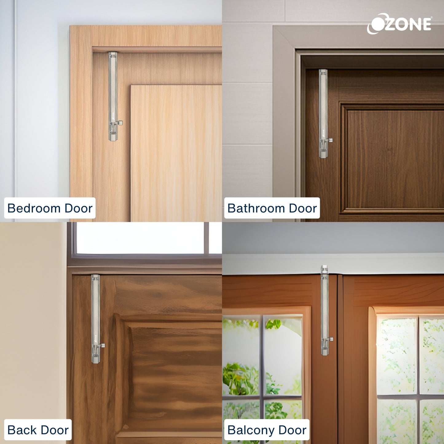 Ozone Aluminium TowerBolt - 10 | Rust-Resistant, Lightweight & Easy to Operate