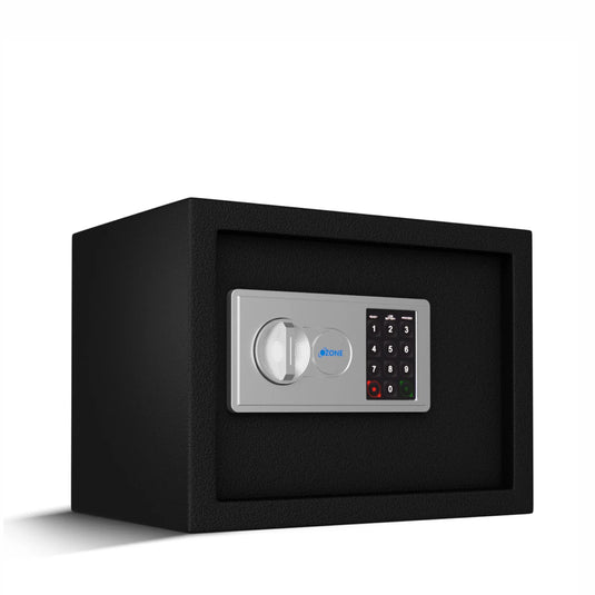 Ozone 16.11 Litres Digital Safe Locker for Home & Office – Digital Lock, 1-Way Unlocking (Password), Size: 250H x 350W x 250D mm, Weight: 9.5kg, 2-Year Warranty (Black)