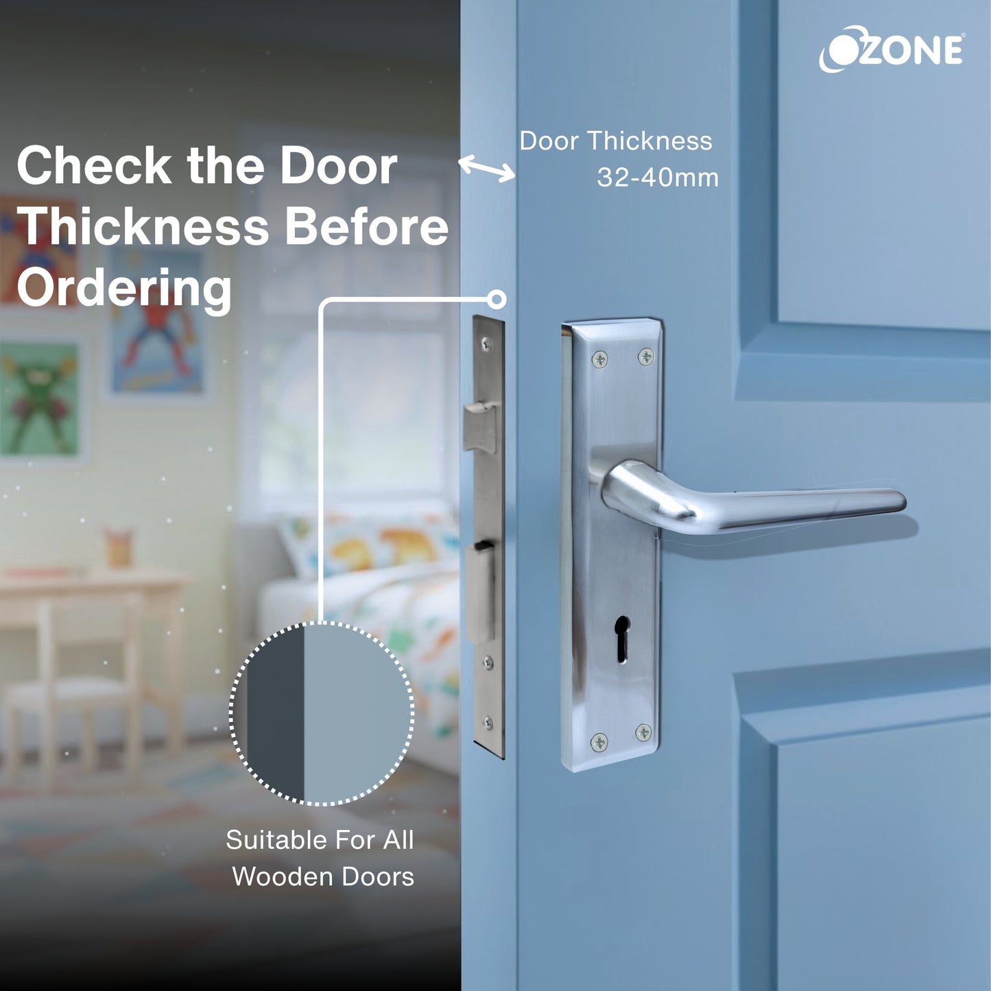 Zinc Handle On KY Series|Perfect for Wooden Doors