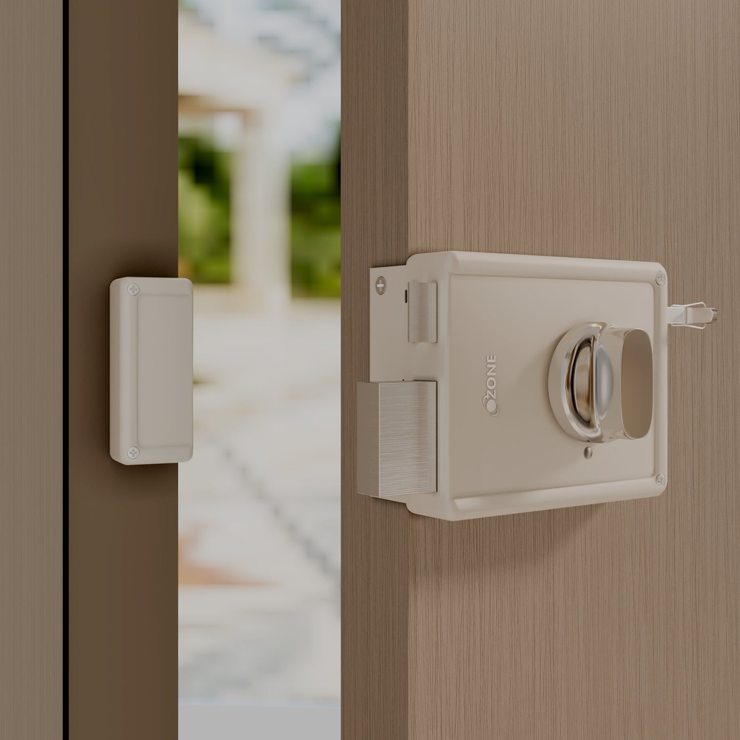 Ozone Surface-Mounted Main Door Rim Lock | Premium Build with 5-Years Warranty | For 30–85 mm Wooden Doors