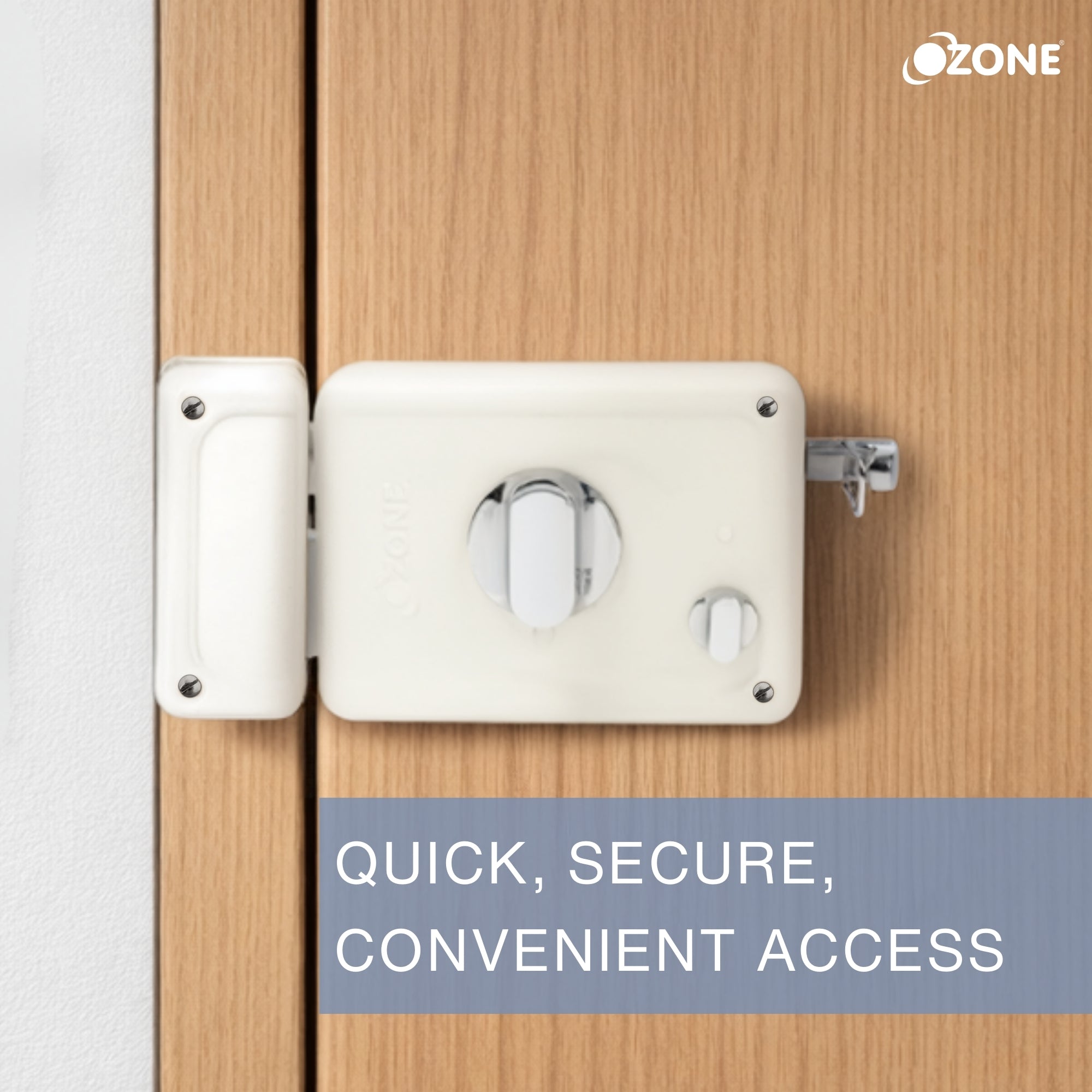 Ozone Surface-Mounted Main Door Rim Lock | Smooth Operation | Door Thickness: 30–85 mm