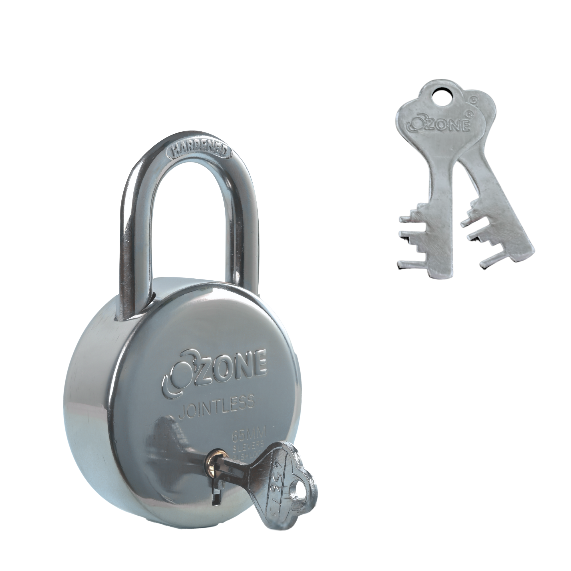 Ozone  60MM Padlock | Hardened Shackle, 8 Levers & 5-Year Warranty