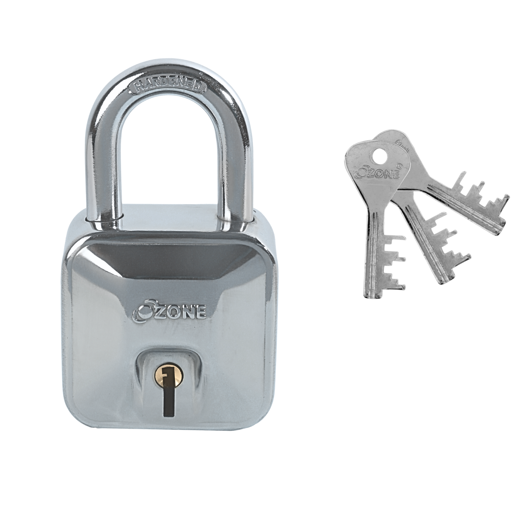 Ozone  60MM Padlock| High-Security 8-Lever System with Double Locking