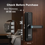 Atom-i Wi-Fi Smart Door Lock with a Built-in Camera with 4-way access | Door Thickness: 35-80 mm