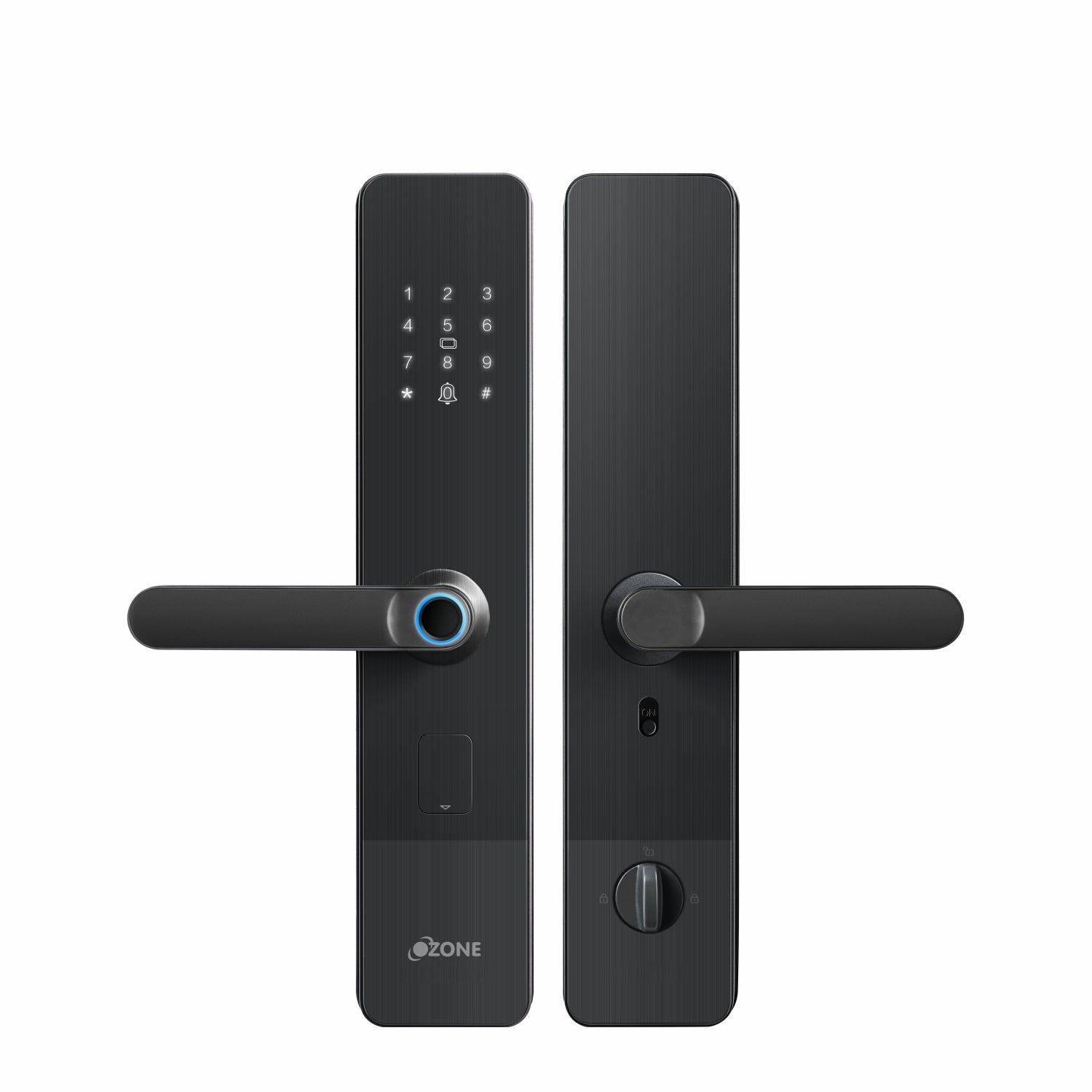 Ozone Morphy NXT Bluetooth Smart Door Lock with 4-way access | Door Thickness: 35-80 mm (Grey)