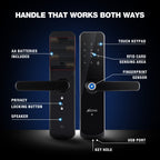 Ozone Morphy Eco Bluetooth Smart Door Lock with 4-way access | Door Thickness: 35-80 mm