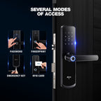 Ozone Morphy Eco Smart Door Lock with 3-way access | Door Thickness: 35-80 mm